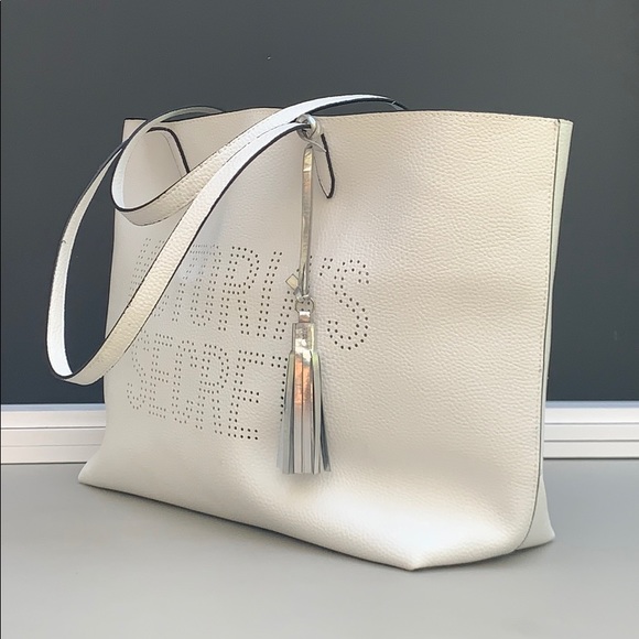 Victoria’s Secret tote white large leather bag. - Picture 3 of 8